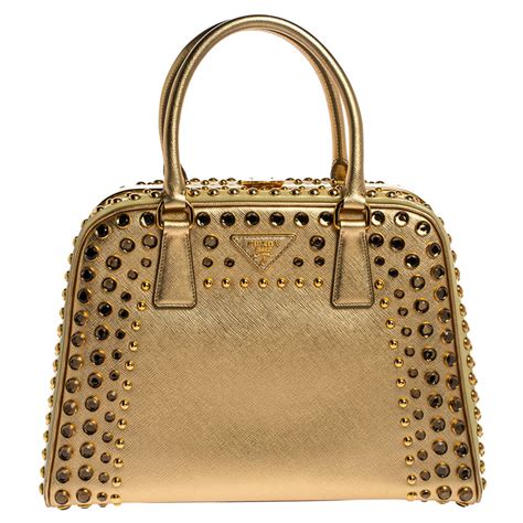 prada purse gold|prada checkered handbag.